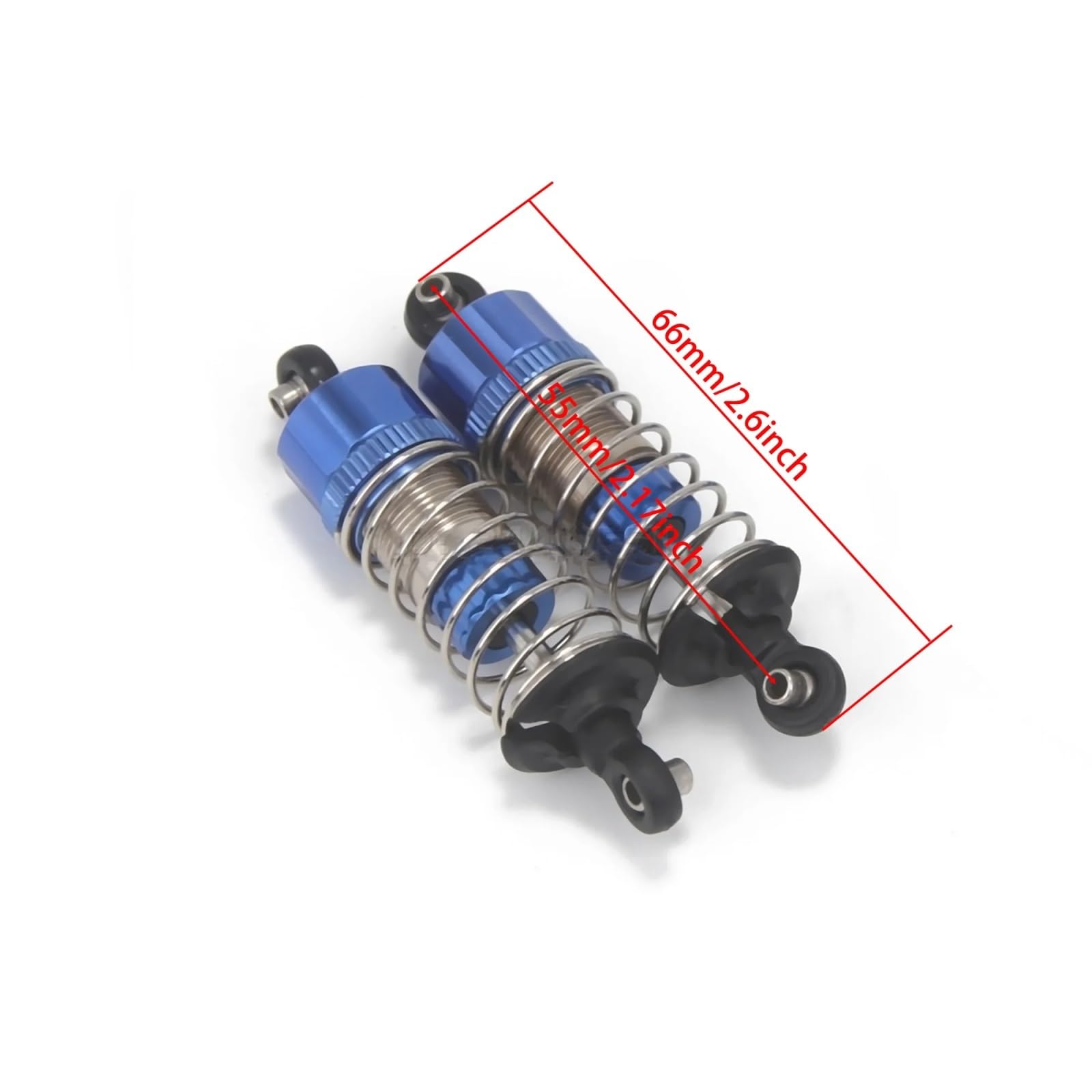 RC Modelli Pezzi Per MJX 14303 14304 14207 1/14 RC Modello Di Auto Monster Truck 66 Millimetri In Metallo Ammortizzatore Anteriore Sospensione Aggiornamento Parte