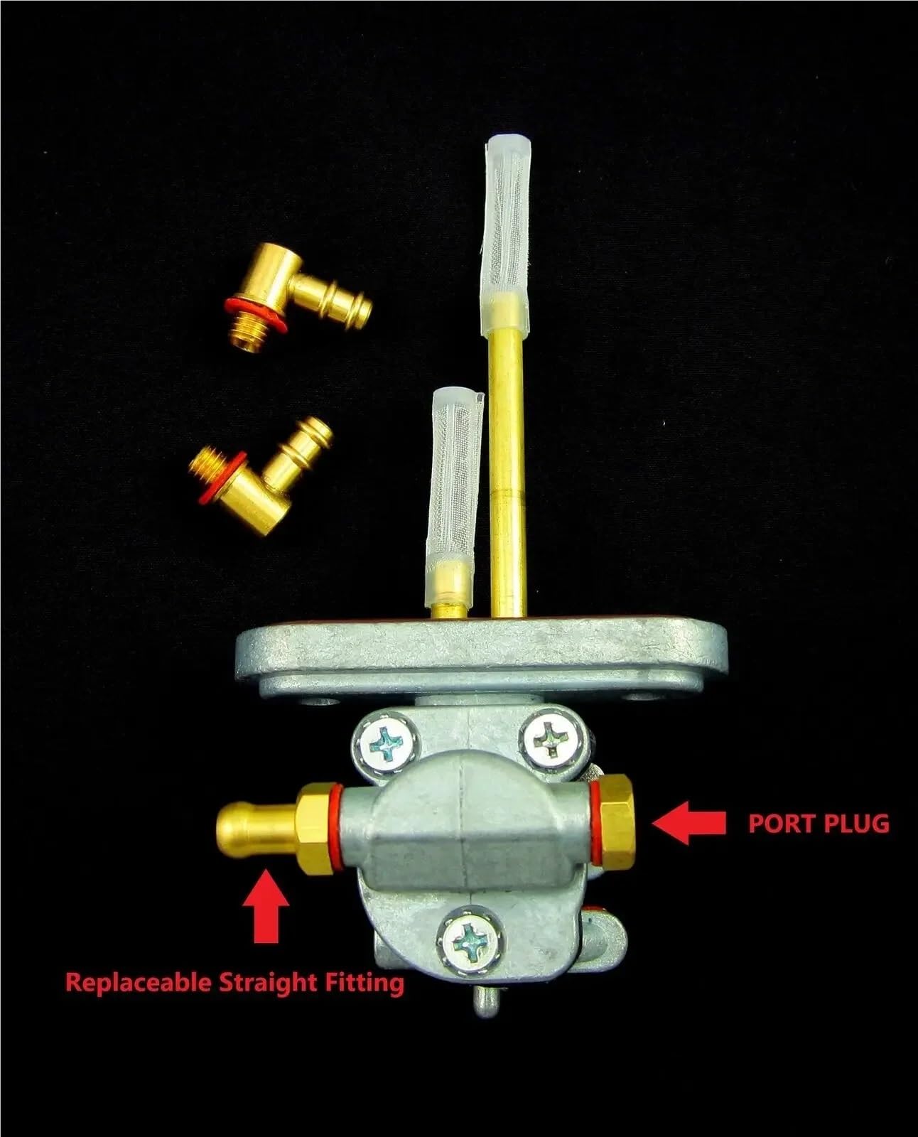 Montaggio iniezione e accessori per moto Rubinetto carburante valvola destra/sinistra adatta per Yamaha SR500 1980-81 447-24500-02 Rubinetto Benzina Serbatoio