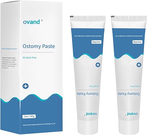 Pasta de ostomía, barrera cutánea sin alcohol para relleno de estoma para evitar fugas, suministros para el cuidado del estoma (2 cajas)