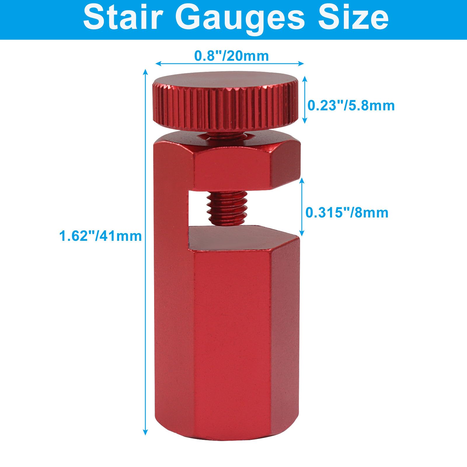 Stair Gauges - Framing Jig Holder Red -2