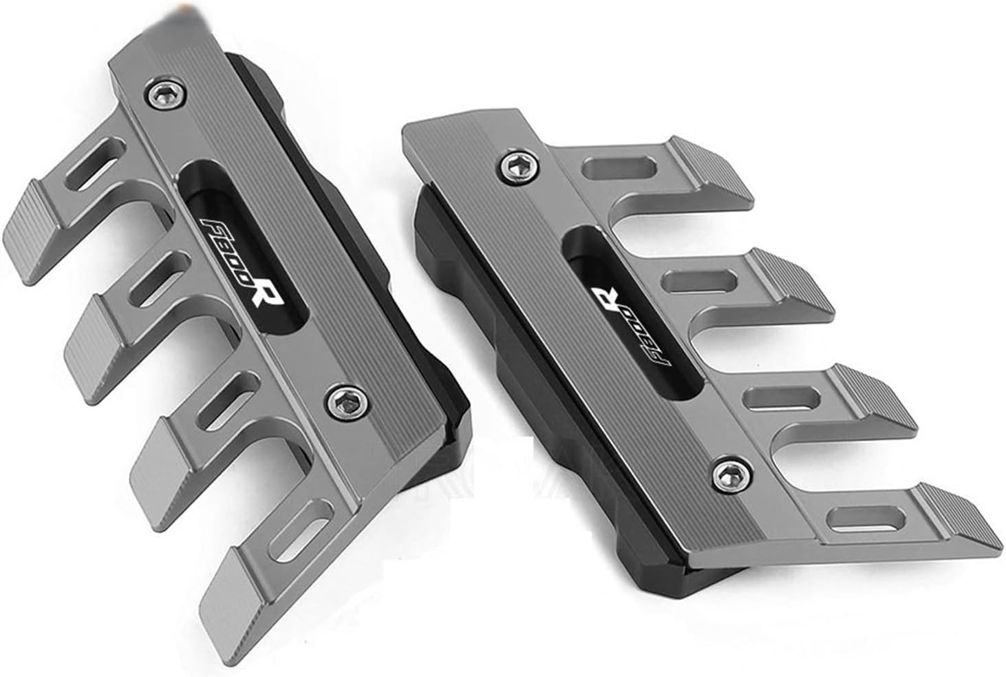 For B┐MW F800R F800 R Motorcycle Mudguard Front Fork Protector Guard Block Front Fender Anti-fall Slider Motorcycle Slider(Titanium)