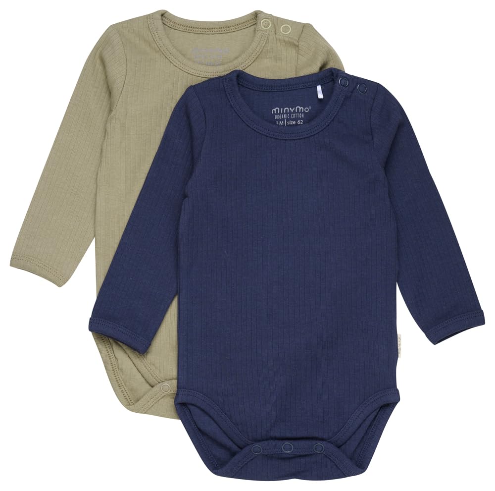 Minymo body LS ropa interior infantil de algodón manga larga pack 2 4