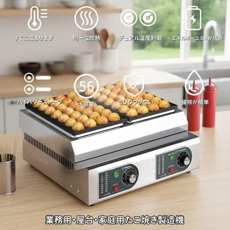 たこ焼き機 ガス Amazon | Grelvix たこ焼き機 ガス式 業務用家庭用兼用 操作簡単 すぐ