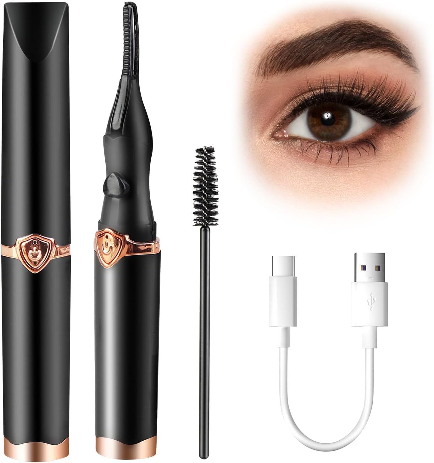 Heated Eyelash Curler for Women, Electric Eyelash Curler for Instant Glam, 2025 New Portable Eyelash Curler Eyelash, 8S Heated Quick Curling Long-Lasting, as Makeup Tools for Women Girls Heated Eyelash Curler for Women, Electric Eyelash Curler for Instant Glam, 2025 New Portable Eyelash Curler Eyelash, 8S Heated Quick Curling Long-Lasting, as Makeup Tools for Women Girls