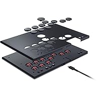 Vista 10 de Razer Kitsune All-Button Arcade Controller For PS5 PlayStation 5 & PC - Low-Profile Optical Switches - Slim Form Factor - Removable Top Plate