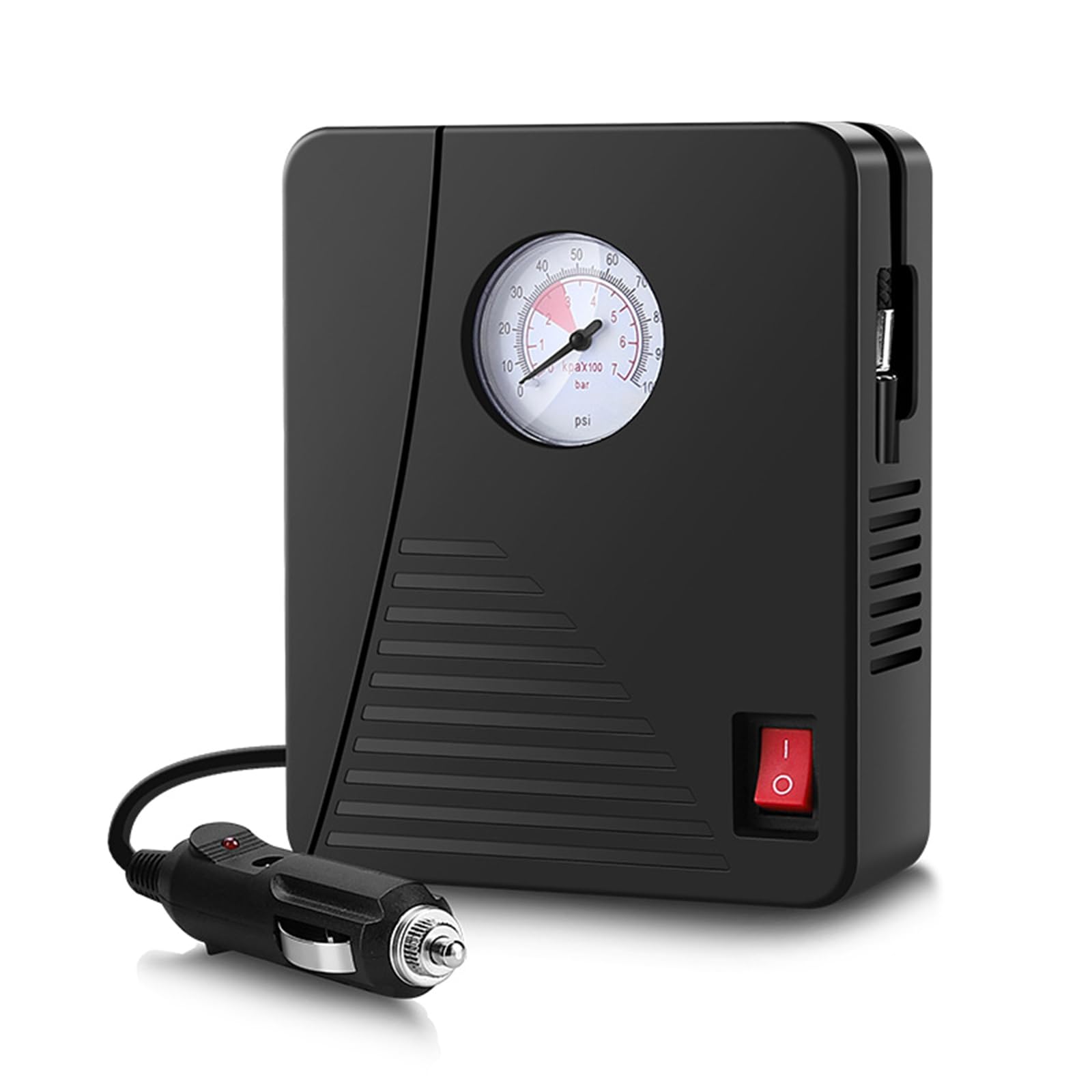 Compressore d'aria portatile Auto elettrica Automatico Moto BicycleBall Gonfiatore di pneumatici Rivelatore di pressione digitale Compressore d'aria Portatile per Auto Gonfiatore Pneumatico Attacco