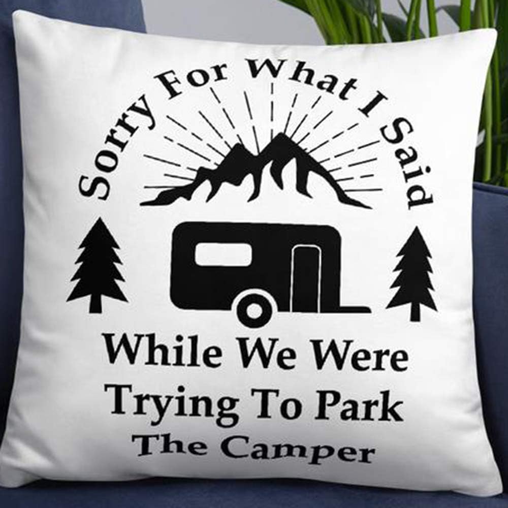 What Happens on Pontoon Throw Pillowcases Pillow Covers for Sailing 18x1 Linen Pontoon Boat Gift Invisible Zipper Color:What Happens on Pontoon image 5