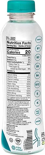 Miniatura 4 de Agua de nutrición infundida WANU 16 onzas líquidas paquete de 12