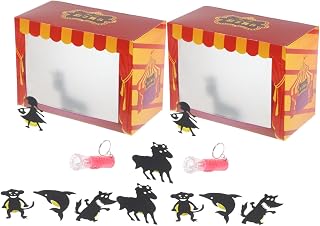 Abaodam Shadow Puppets Craft Set 2 Pieces Children's Shadow Theatre Homemade Dolls…