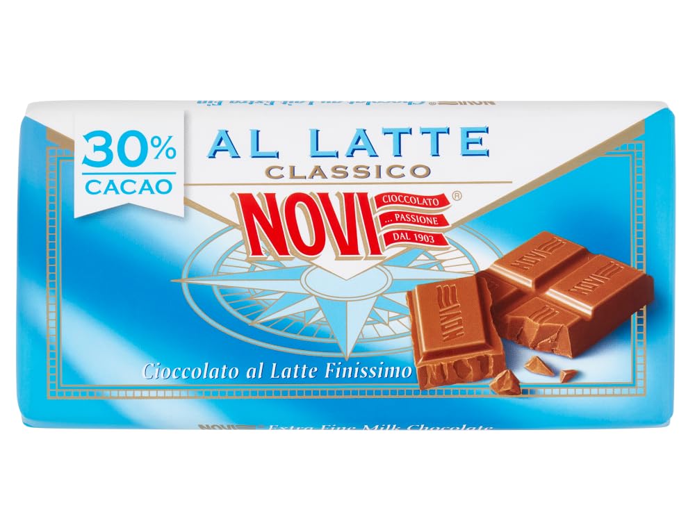 Italian Gourmet Cioccolato al Latte Classico, Milchschokolade 30% 24 x 100g | Tavoletta dolce e cremosa, feiner Kakao-Geschmack für Pause, Backen, Büro, Gesamtnettogewicht 2,4 kg + Kostenlos Polpa 400g