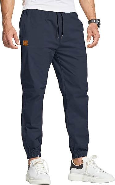 JustSun Spodnie chino Spodnie cargo męskie Spodnie rekreacyjne męskie Spodnie do biegania męskie Bawełniane spodnie sportowe męskie Spodnie treningowe ze ściągaczem Spodnie casualowe z kieszeniami