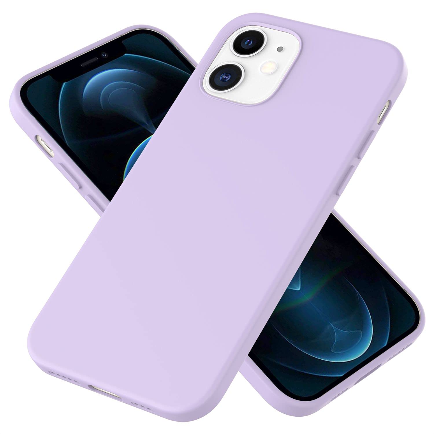 NALIA Custodia In Silicone Morbido Per IPhone 12 Pro Max, Rosa Neon - Antiurto, Antimacchia, Con Rivestimento In Microfibra - 2