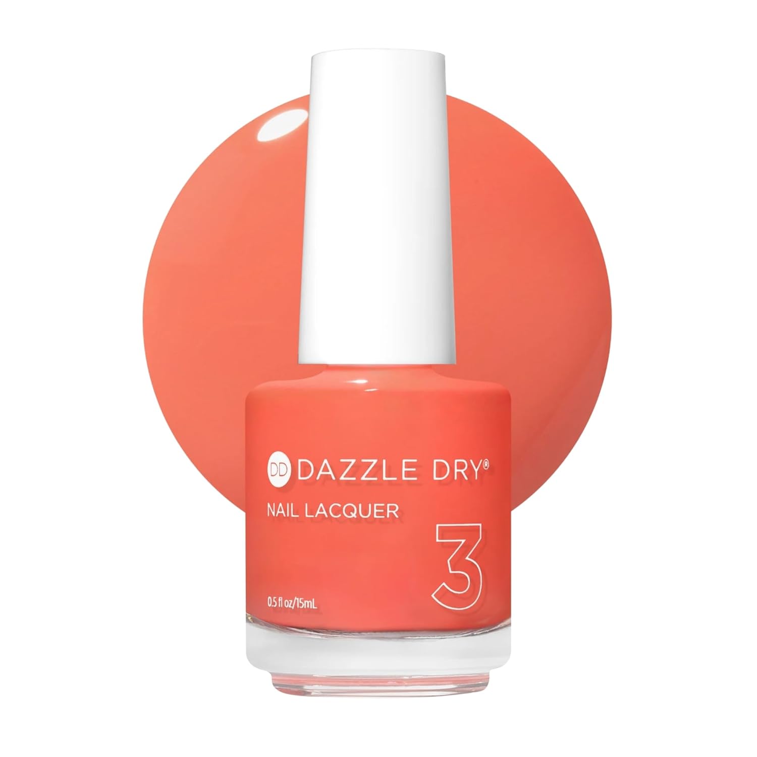 Dazzle Dry Nail Lacquer (Step 3) - Oh My! - A bright melon full coverage cream. Full coverage cream. (0.5 fl oz)