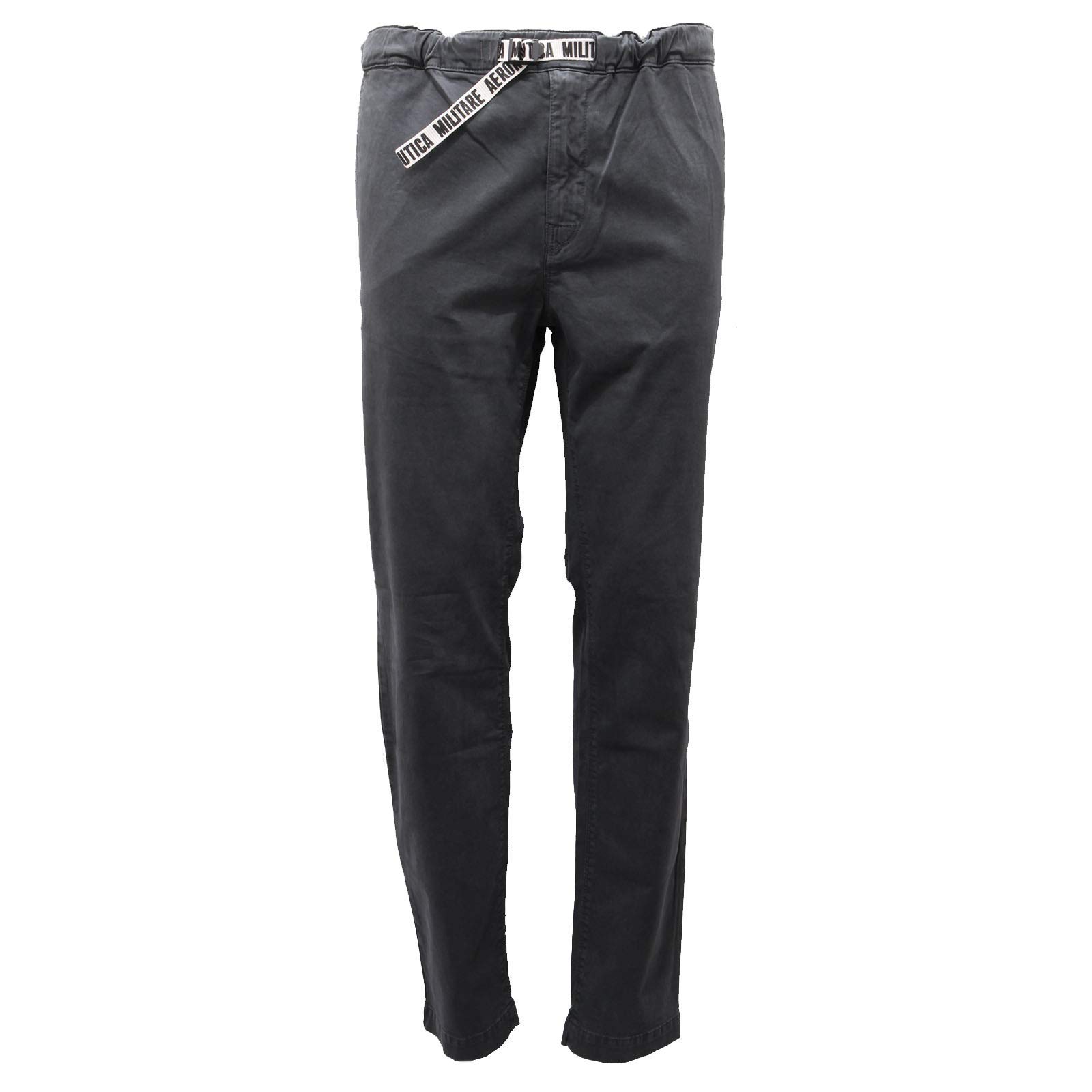 Aeronautica Militare 4791AE Pantalone Chino Uomo Grey Pant Man [44]