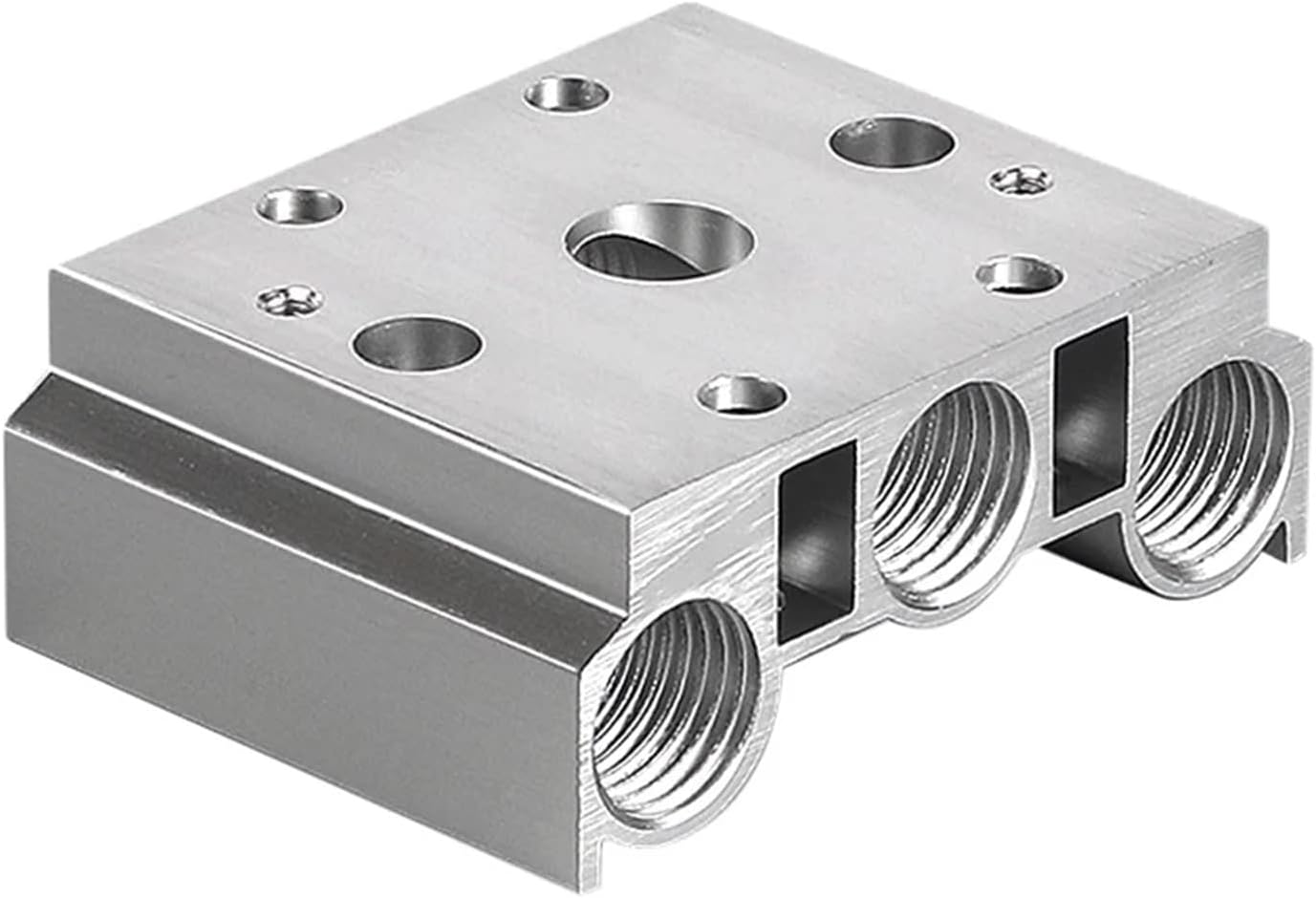 Manifold 100M 200M 300M 400M for 4V110 4V210 4V310 Pneumatic Solenoid Valves Air Exhaust Plate Base Manifold with Accessories (Color : 1F, Size : 100M)