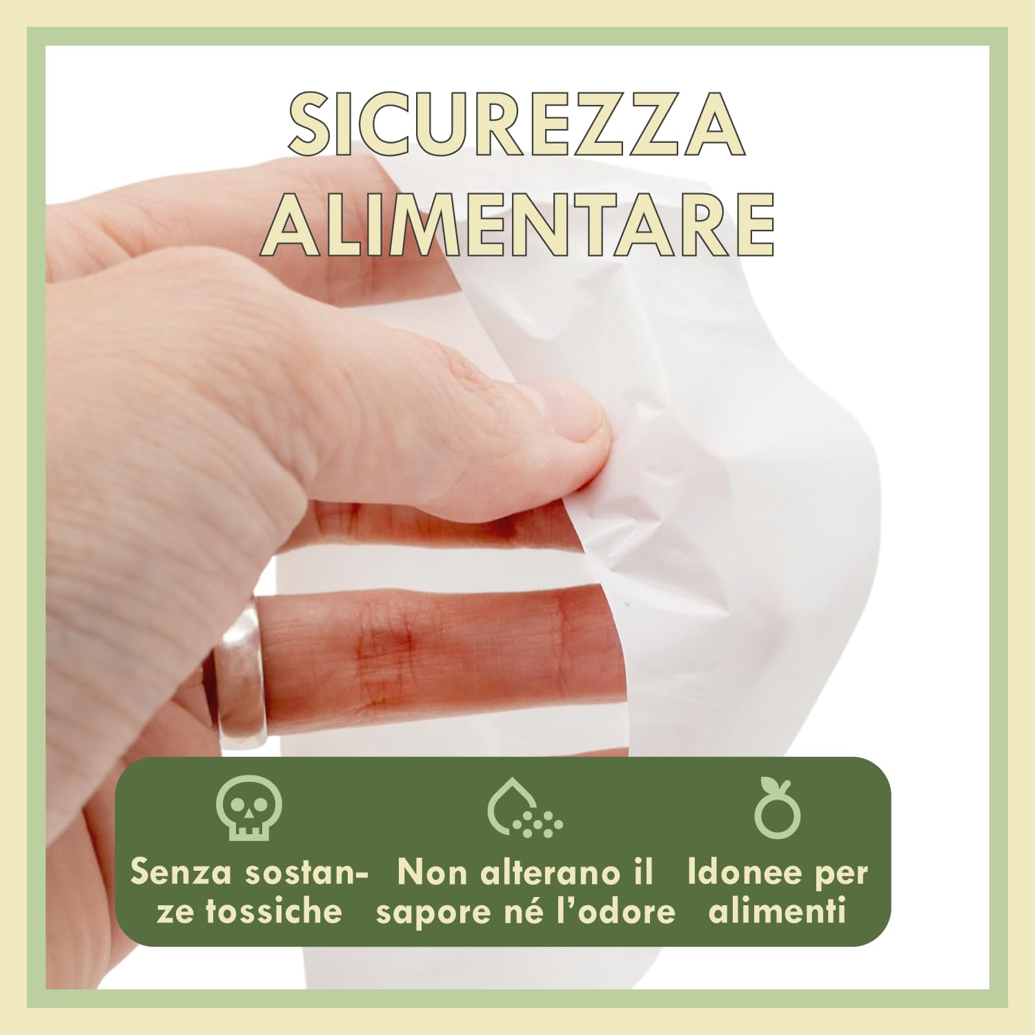 Zenic | Sacchetti Trasparenti Per Alimenti | 40x50 Cm Pack 200 Unità | Shopper Plastica con Manici per Spesa | Frutta e Verdura, Macelleria, Pescheria, Congelatore, Negozio e Casa