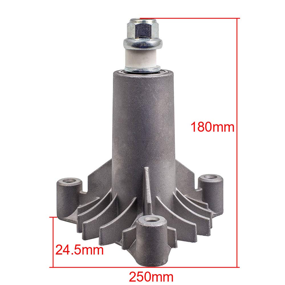 maXpeedingrods 2x Husillo de cuchilla para cortacésped, tractor cortacésped para Husqvarna AYP Jonsered 36" 38" 42" 532128285 128774 Reemplazo de husillo de cubierta