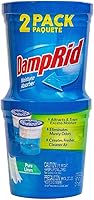 Vista 2 de DampRid Pure Linen Refillable Moisture Absorber - 10.5oz cups - 2 pack – Traps Moisture for Fresher, Cleaner Air