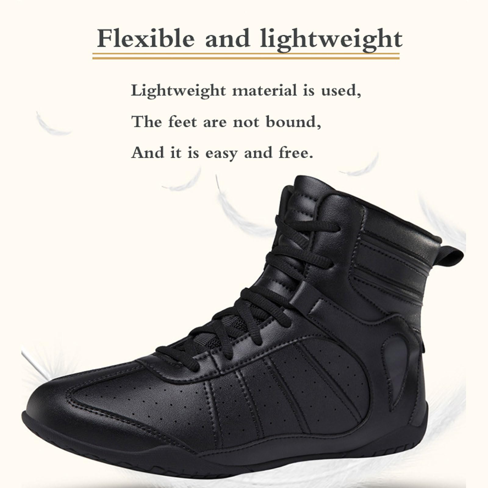 Chaussures De Boxe Homme Femme - Antidérapantes Et Respirantes | Sport De Combat | Semelle Souple