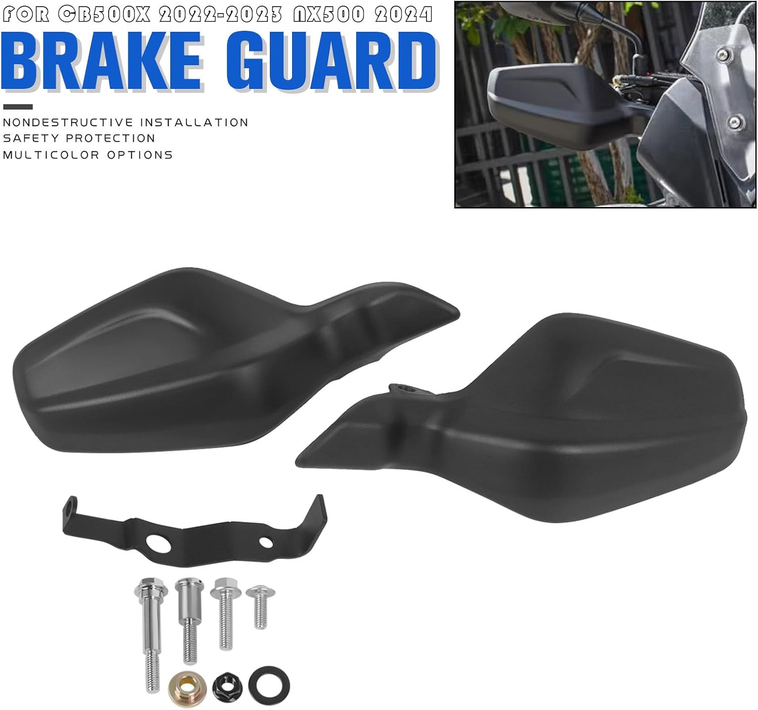 Motorcycle Hand Guard Handlebar Brake Lever Protector Replacement for Honda CB500X CB 500X 2022 2023 NX500 NX 500 2024 Handle Bar Handguards