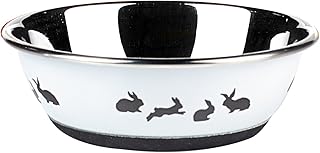 Classic Pet Products Classic Posh Paws Bunny Dish, 350 ml, White
