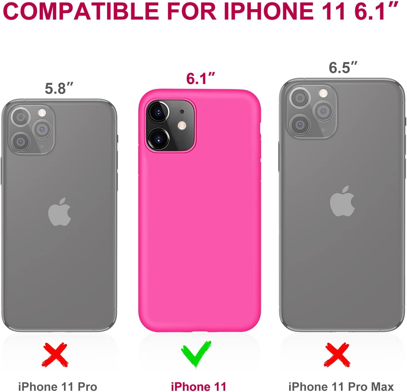 DTTO Compatible with iPhone 11 Case, [Romance Series] Full Covered Silicone Cover [Enhanced Camera and Screen Protection] with Honeycomb Grid Pattern Cushion for iPhone 11 6.1” 2019,Barbie Pink