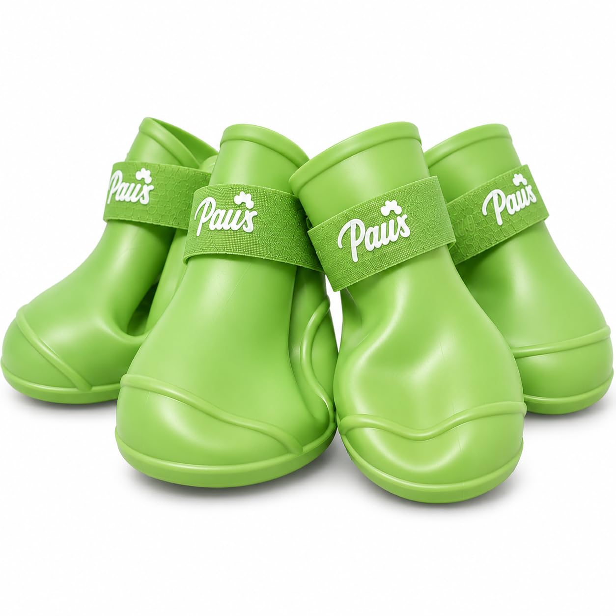 Waterproof Dog Boots, 4 Pcs Latex Anti-Slip Pet Shoes with Adjustable Strap, Paw Protector Rain Boots for Small, Medium & Large Dogs, Ideal for Rain, Mud, Snow & Outdoor Walking-image-44