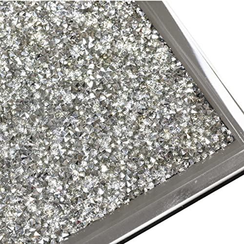 Plato Charger Regent Square de Cristal Plateado 14 pulg miniatura 3