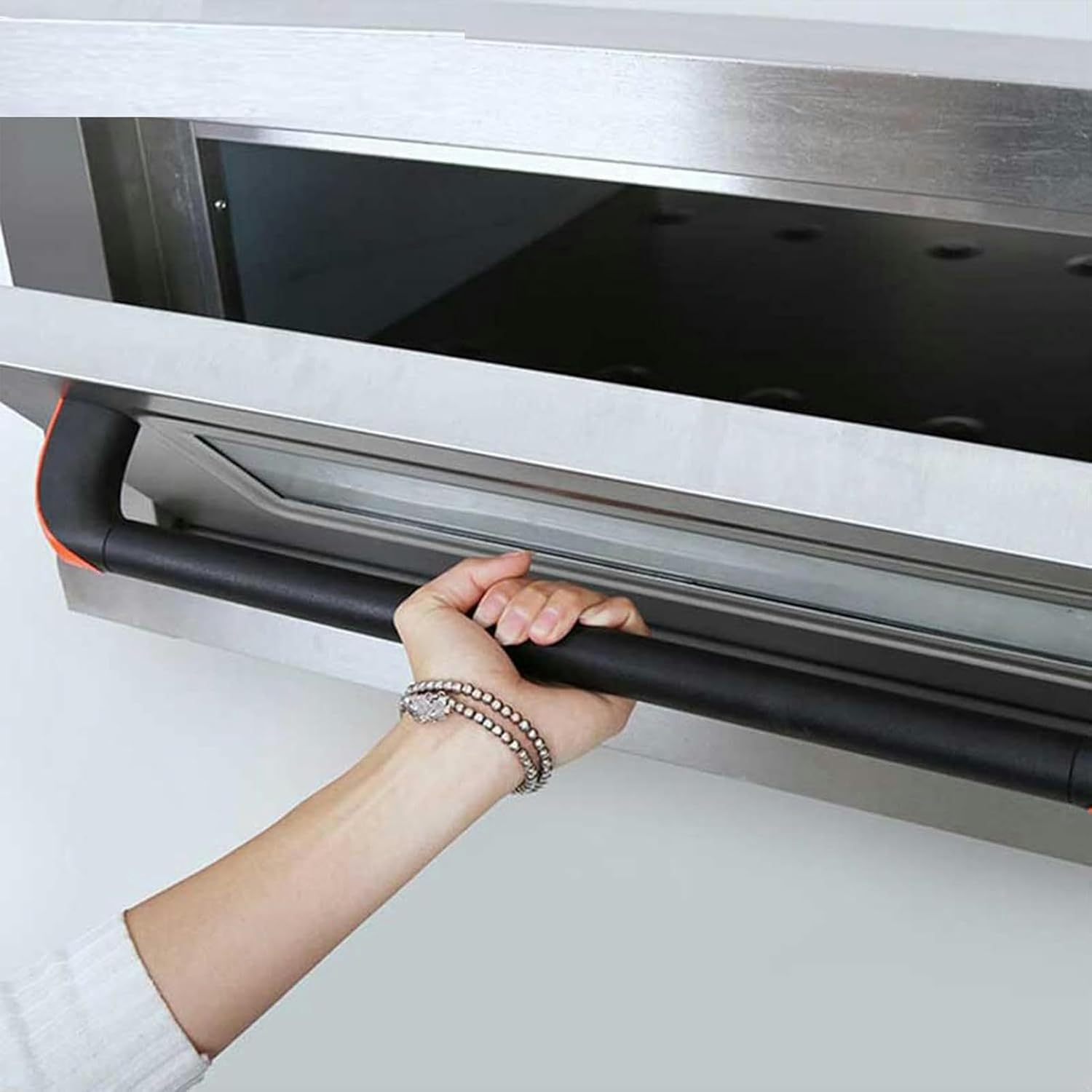 Electric Pizza Oven Maker Commercial, Electric Pizza Oven Maker Single Deck Kitchen Commercial Baking Fire Stone Catering with Timer,3200W,Stainless Steel