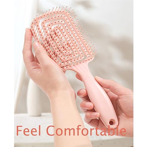 Miniatura 9 de El cepillo desenredante, cepillo desenredante para cabello seco y húmedo para todo tipo de cabello, ideal para hombres, mujeres, niños y niñas,