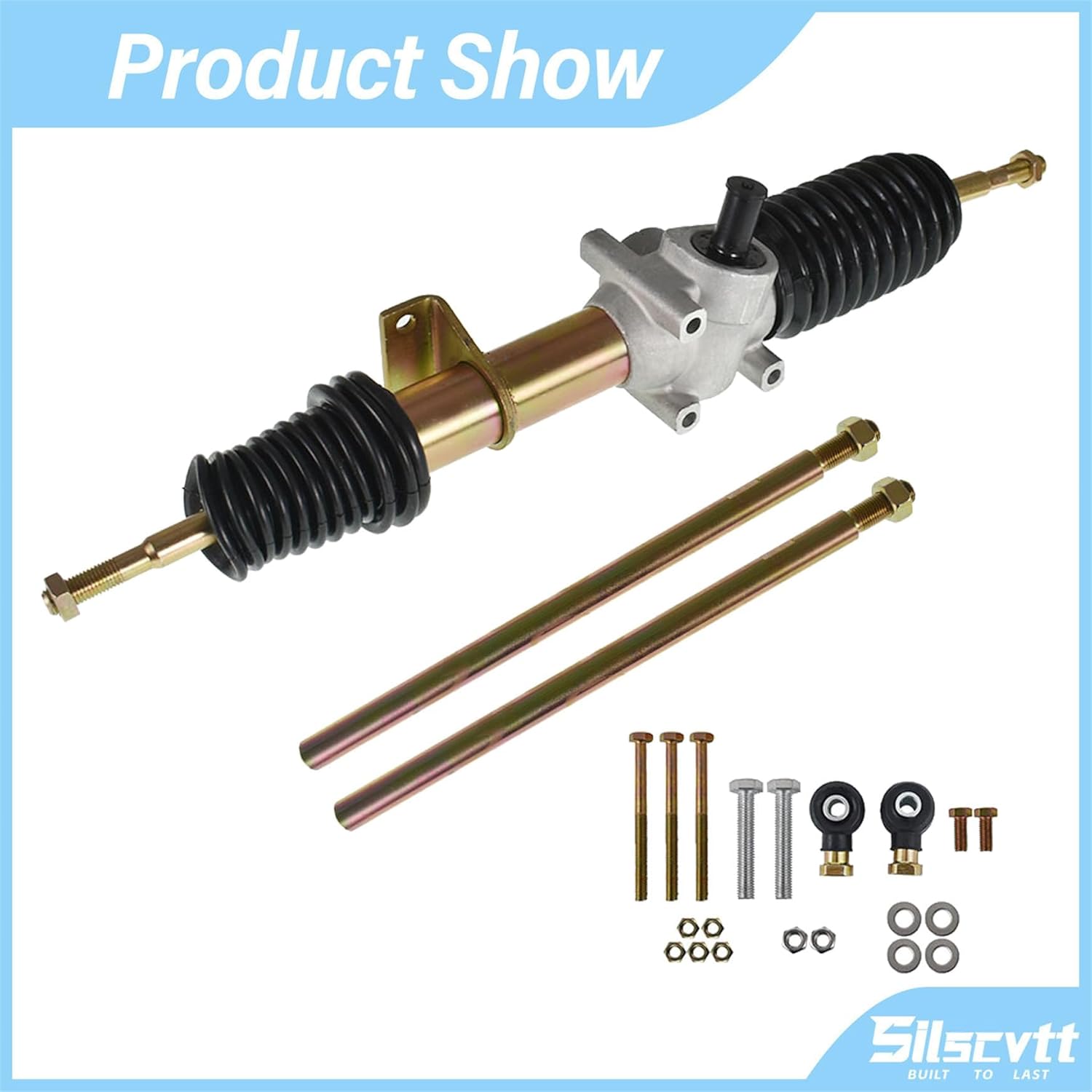 Silscvtt Steering Rack and Pinion with Tie Rod Ends Replacement for Polaris Ranger 500 XP 700 800 4x4 2009-2011 1823338