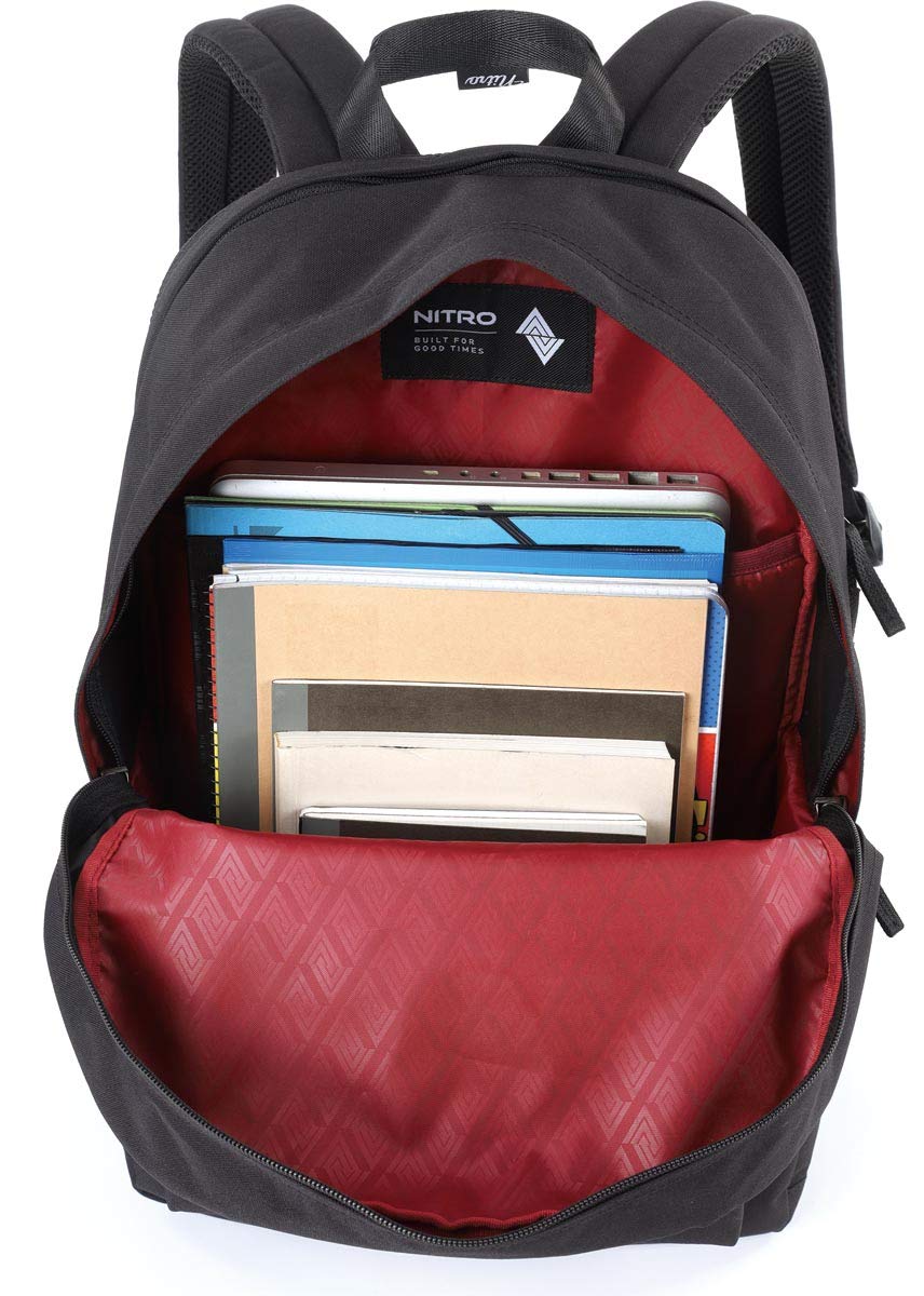 Nitro Zaino unisex Urban Plus (confezione da 1), nero, 28 L, Rucksack