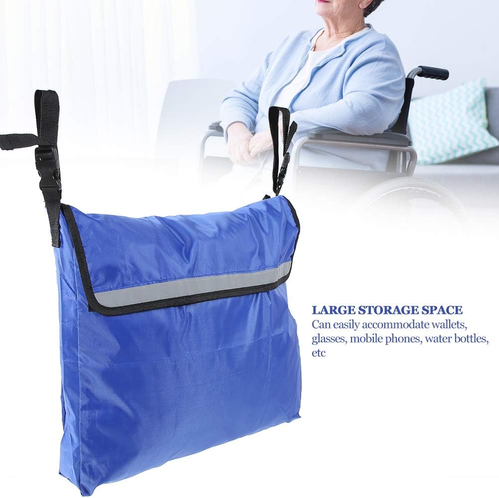 Wheelchair Backpack Storage Bag, High Capacity Electric Wheelchair Mobility Scooter Backpack Hanging Pouch Accessories Mobility Aid Bag(Blue) : Health & Household