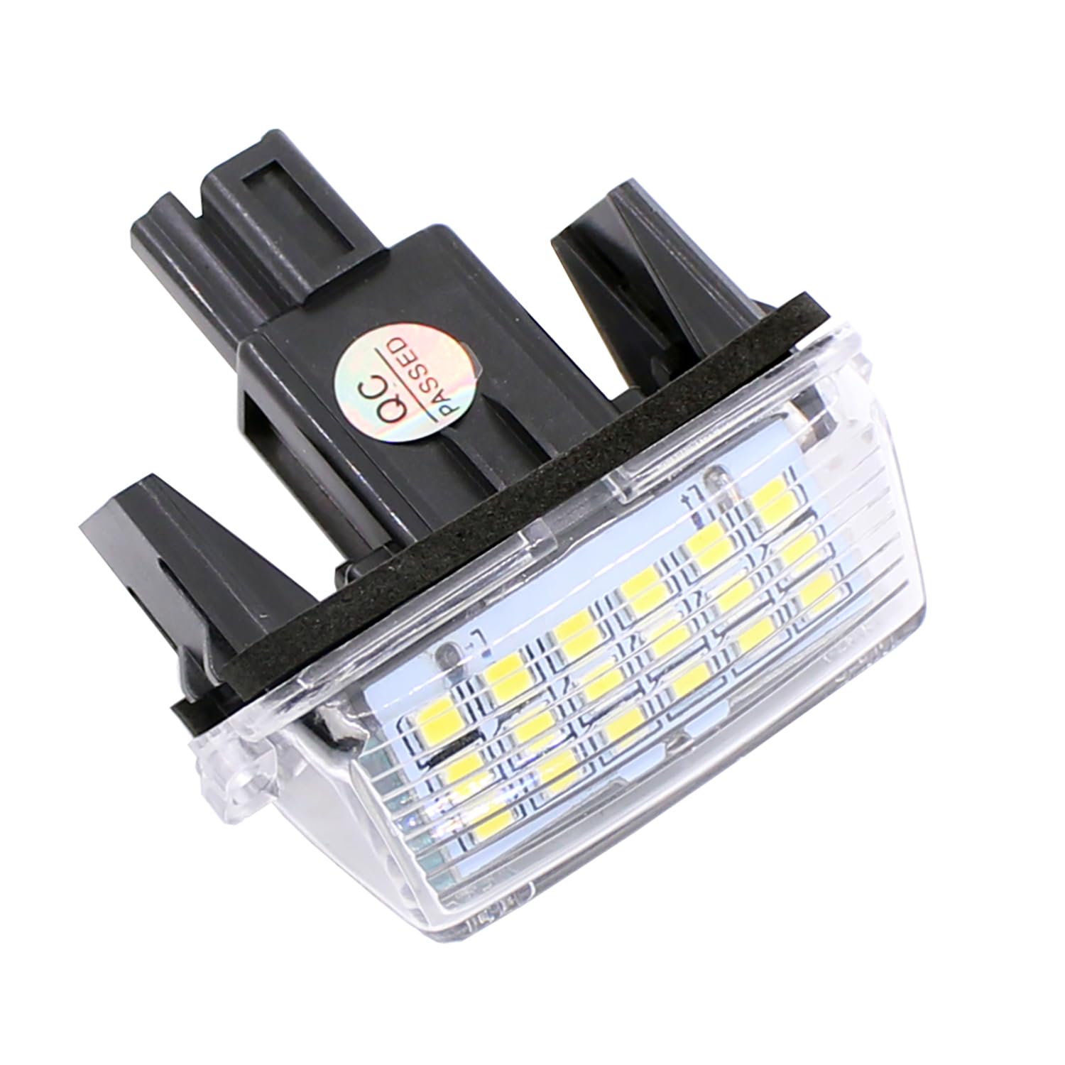 2Pcs LED License Plate Light Kit Assembly Compatible with Toyota Camry Prius C Highlander Yaris Avalon, Error Free 6000K White Rear Number Plate Tag Lamp