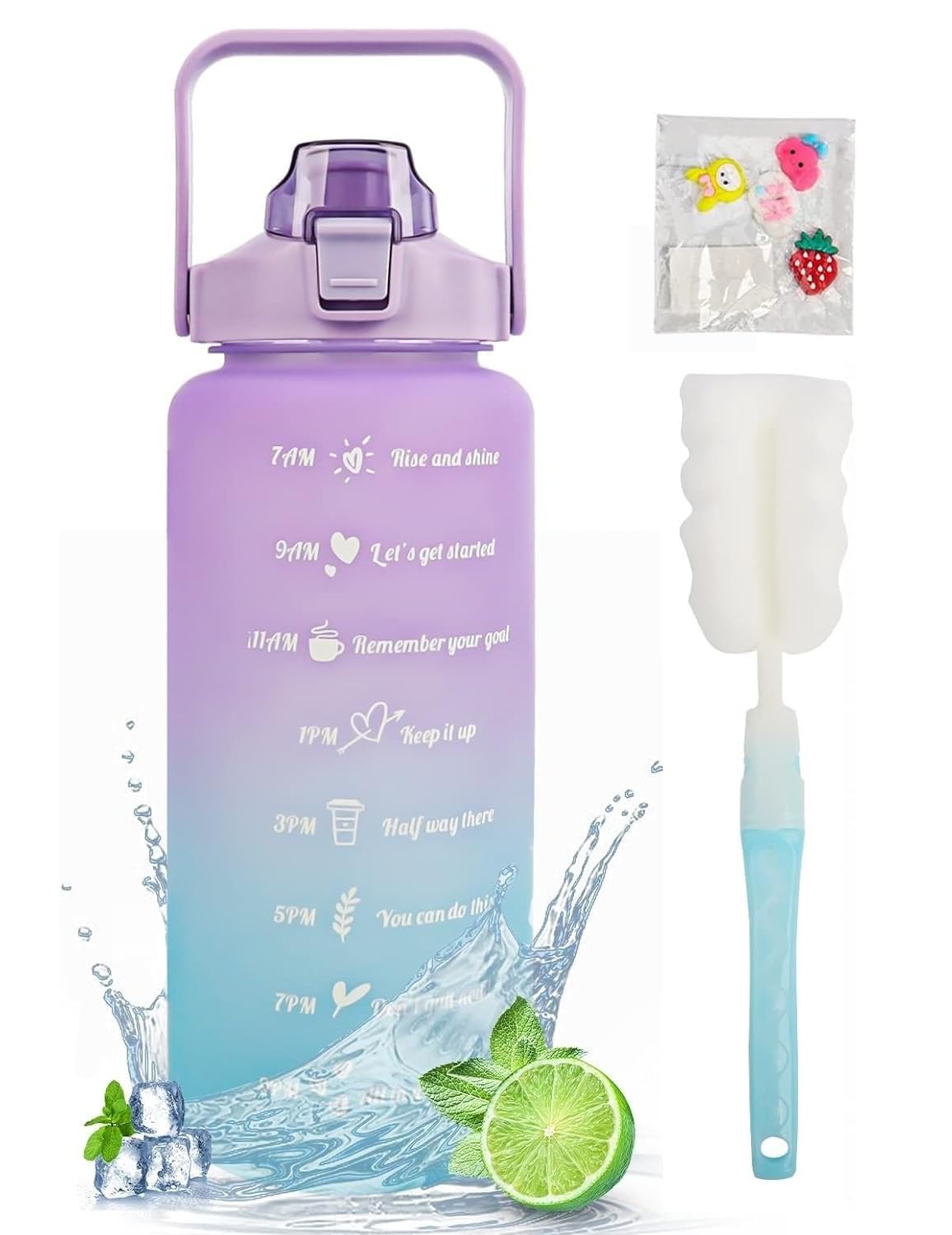 See full amazon price history chart for TRK hub ® 2 L Capacity Water Bottle Belt Straw Transparent bottle 2000 ml Bottle 3D Stickers for GYM, Yoga, Office, Sports (Multicolor Pack of 1, Silicone) (Motivational Bottle) TRK hub ® 2 L Capacity Water Bottle Belt Straw Transparent bottle 2000 ml Bottle 3D Stickers for GYM, Yoga, Office, Sports (Multicolor Pack of 1, Silicone) (Motivational Bottle) (B0CMDCKWWB) Amazon Price History, Amazon Price Tracker