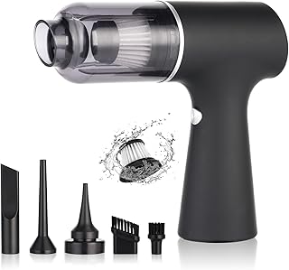 Aspirador de Mano, 3 en 1 Aspiradoras de Mano Coche con Filtro HEPA, 4000Pa Mini Aspirador Potente, Powerful Car Vacuum Cleaner, Small Vacuum Cleaner, para Coche, Hogar, Oficina