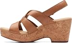 Clarks womens 26164796 Wedge Sandal