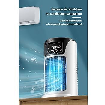 Amazon | 加湿ファン小型エアコンデスクトップサイレント