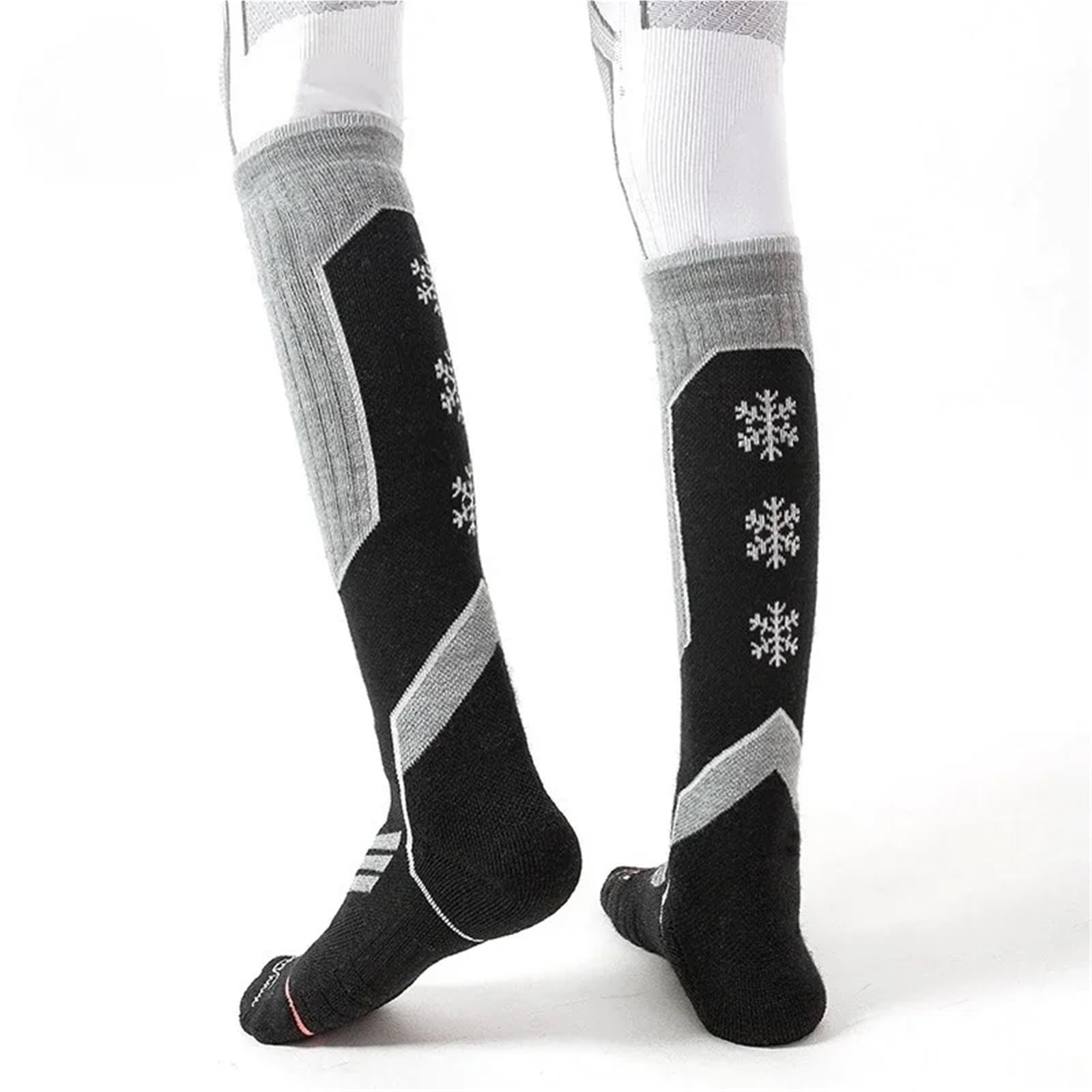 Chaussette Ski Chaussettes de Ski for Femmes, Chaudes, Coupe-Vent, Respirantes, Souples, for Adultes, résistantes, antidérapantes, for Le Sport et Snowboard(Green)