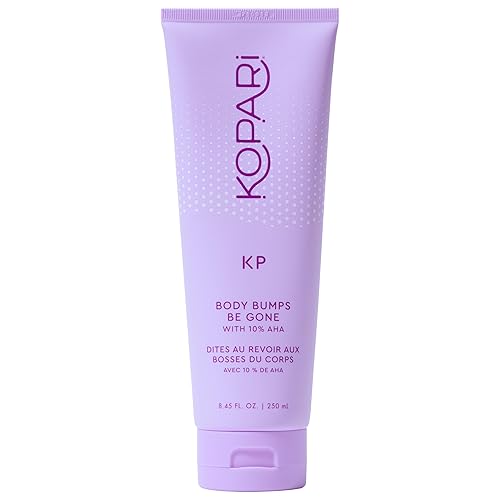 Kopari KP Body Bumps Be Gone Exfoliating Body Scrub con 10 AHA para suavizar la piel reducir los golpes descongestionar los poros aclarar exfoliar y Kopari KP Body Bumps Be Gone Exfoliating Body Scrub con 10 AHA para suavizar la piel reducir los golpes descongestionar los poros aclarar exfoliar y