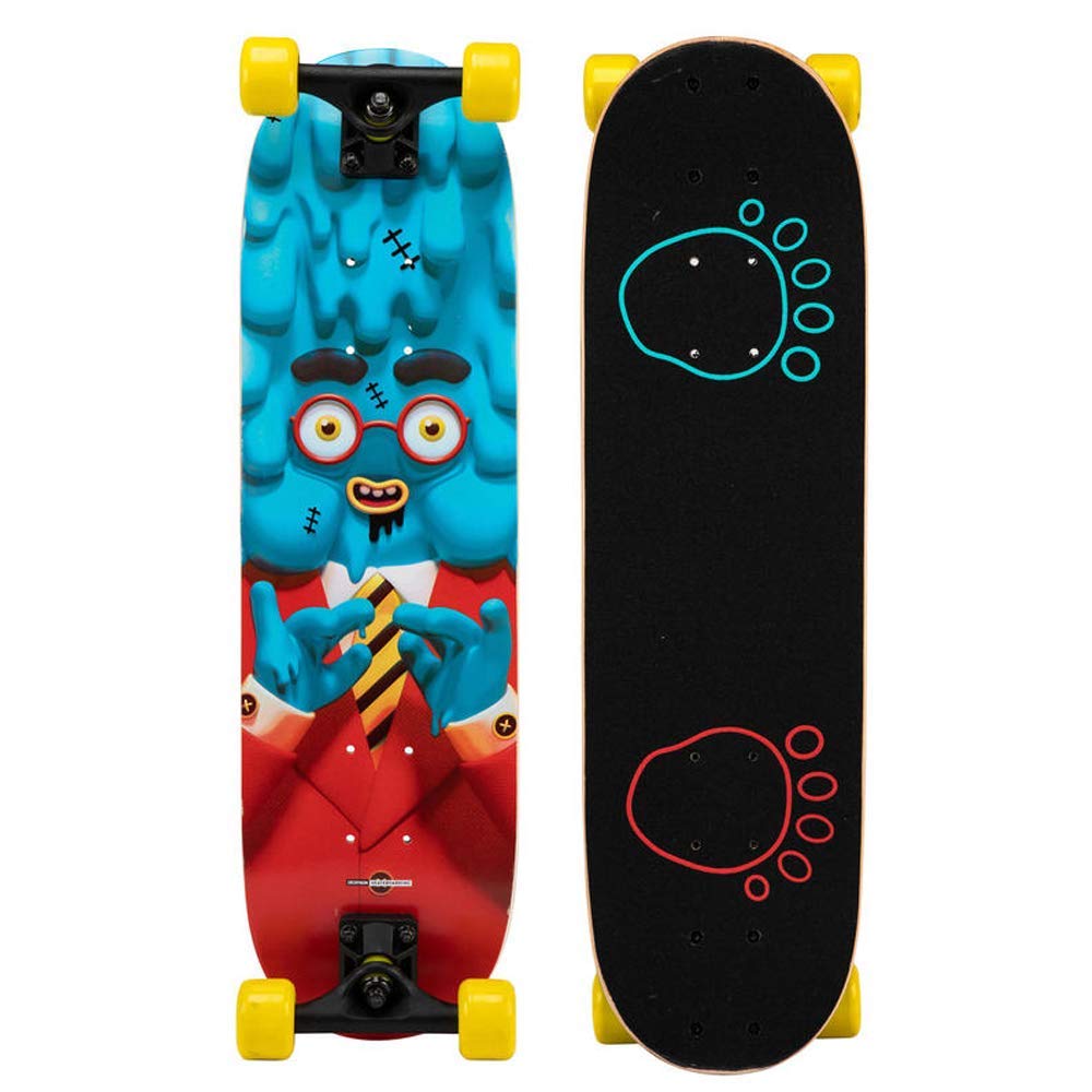 Skateboard Kids Teenagers Beginners fessional Adult Street Brushes Double Seesaw Boys And Girls Four-Wheel Scooters Double Seesaw (Cartoon Pictures Bilder peng Leunlee