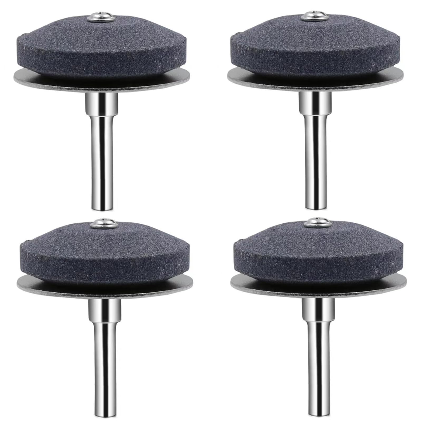 Msioytog Metal Version 4Pcs Lawnmower Sharpener Rotary Lawnmower Sharpener For Power Drill Hand Grinding Rotary Drill Lawmower Accessories Grinder For Mowers