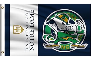 Flag, American Flag - Notre Dame Fighting Irish Flag, 3x5 Foot Premium...