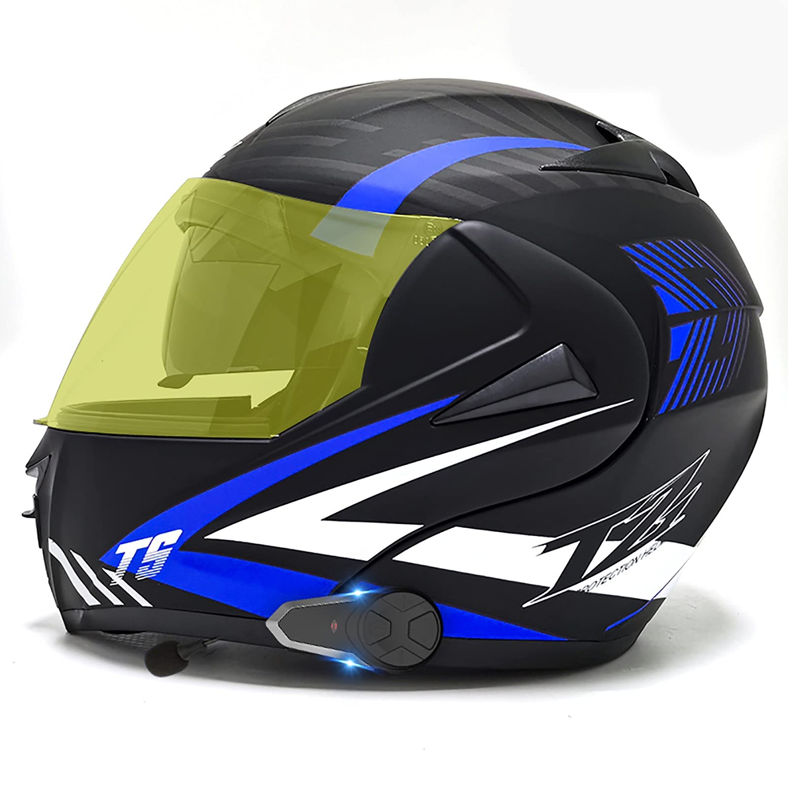 Bluetooth Integrated Motorcycle Helmet Built In Mp3 Fm Intercom