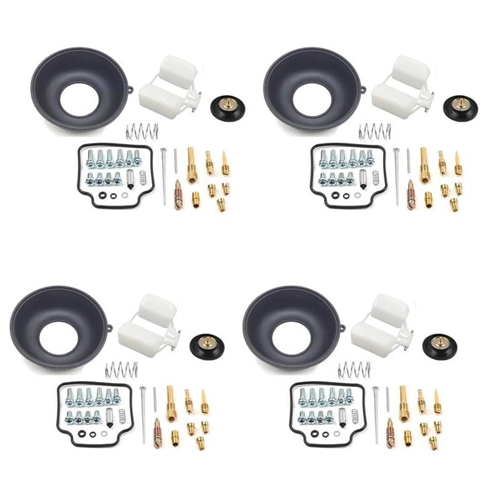 Juego De Reconstrucción Carburador Kit De Reparación Carburador Motocicleta para NX650 XR650 Dominator XR650L Flotador Aguja Válvula Junta Tornillo Aire Diafragma(4SET)