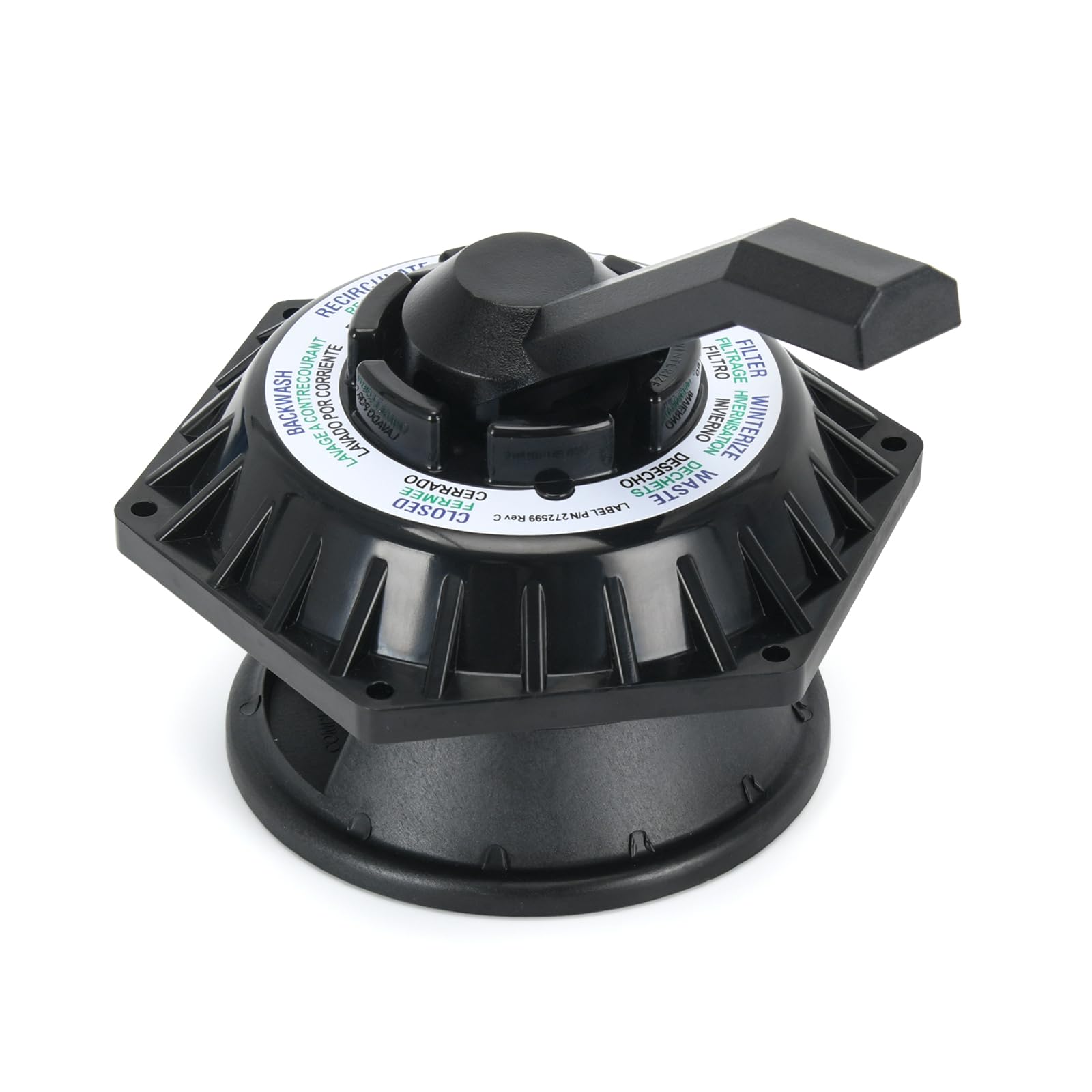 272531 Top Valve Assembly Replacement Kit Compatible with 6-Way 1-1/2 inch Hi-Flow Pool and Spa Multiport Valve, Replace 262504 262505 262506 (272531)