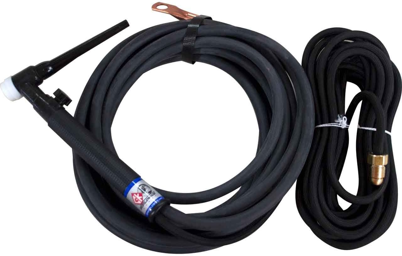 CK TL26 Air Cooled Trim-Line TIG Torch Kit, Valve, 200A, 25', 2-Pc, Super-Flex, TL26V-25-2SF RG