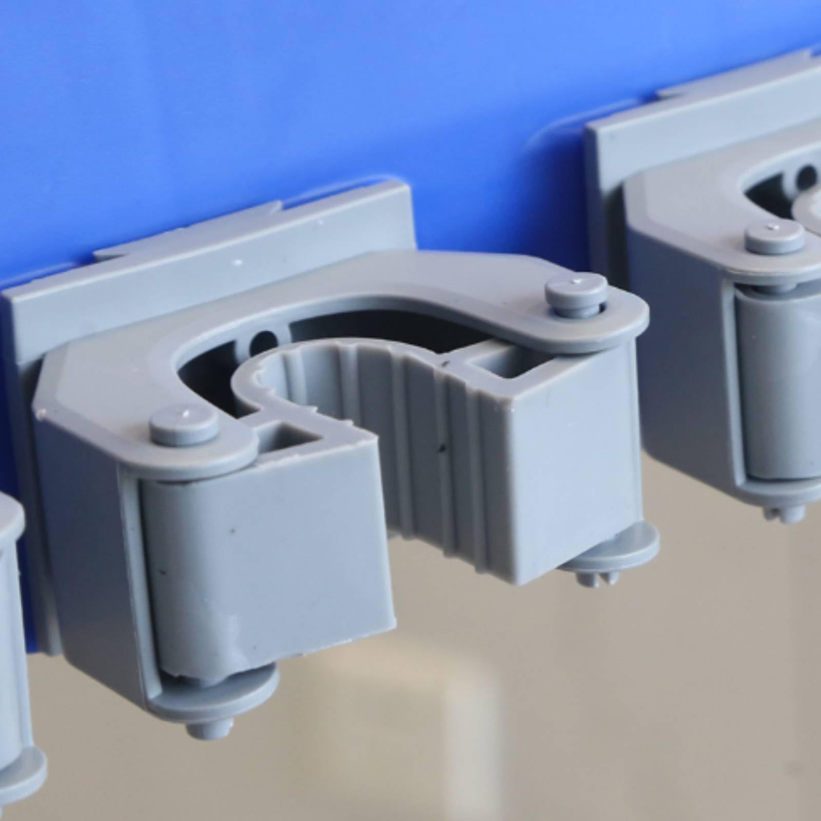 Gralara Organizador Fregonas con Ruedas Resistente Carrito Limpieza con Ruedas Estación Limpieza Móvil para Hoteles, Gris, 70cm