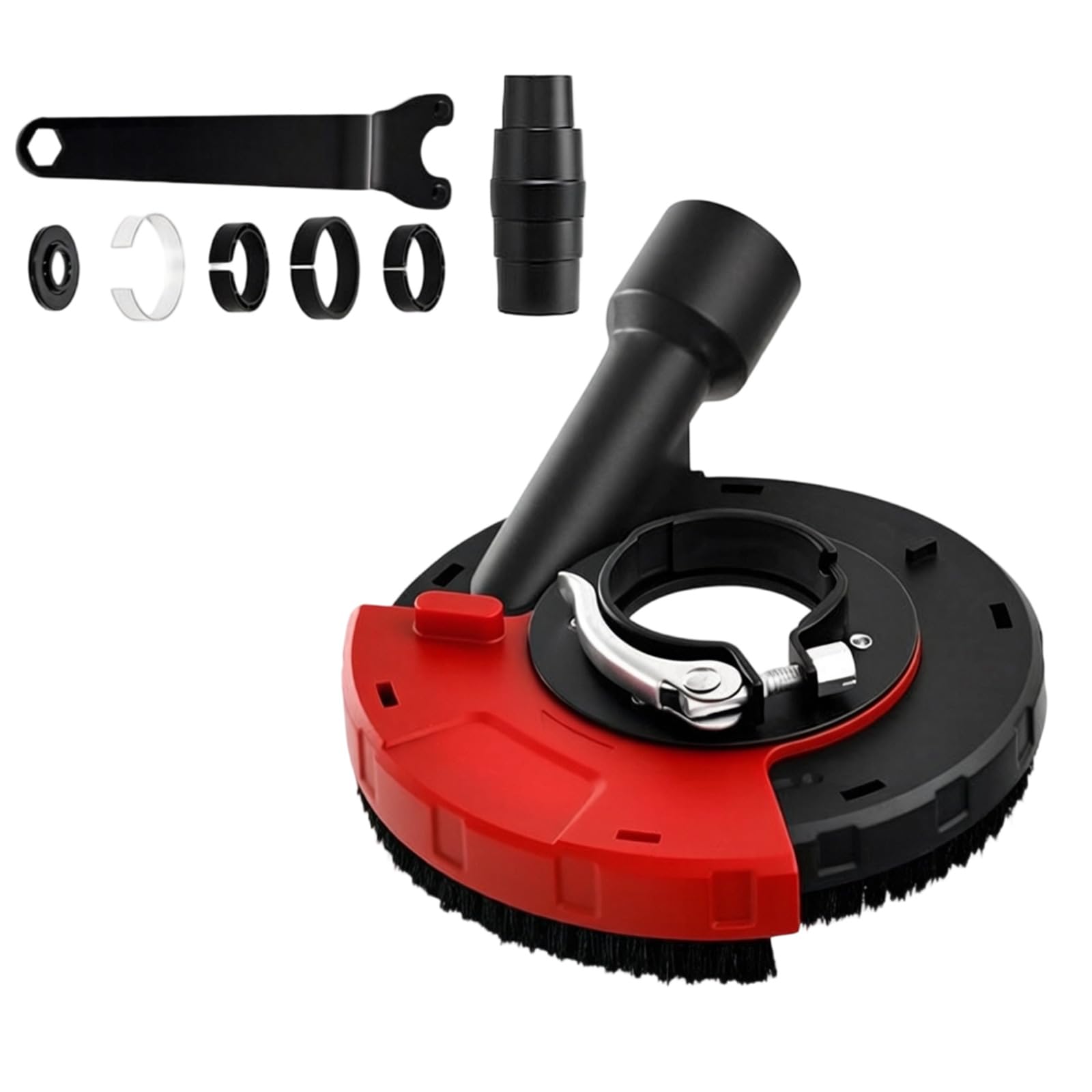 Mekalero C Grinding Leanup Shroud Accessory With Quick Lamp Mount, Rotatable Over And Accessory Set For Project Use Tasks Grinder Debris Shroud Grinding Leanup Quick Lamp Buckle Over Rotatable Side Debris
