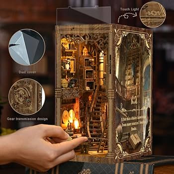 ROCOXIA Ancient Book Collection Room DIY Book Nook Kit